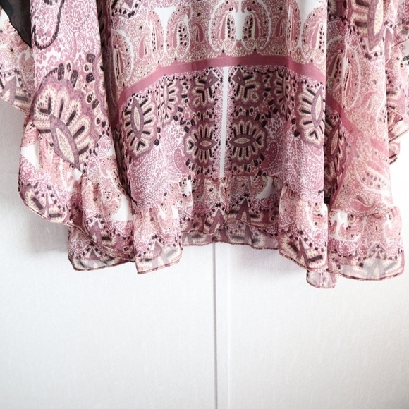 FREE People Marla Dreams Dress Black Combo Purple Floral Boho Hippie Slouchy - Picture 9 of 11